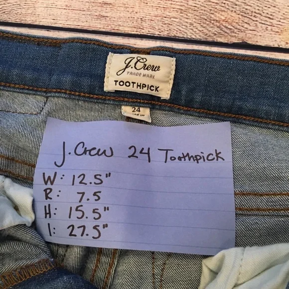 J.Crew Toothpick 24 Stewartby Wash 24 - Picture 4 of 8